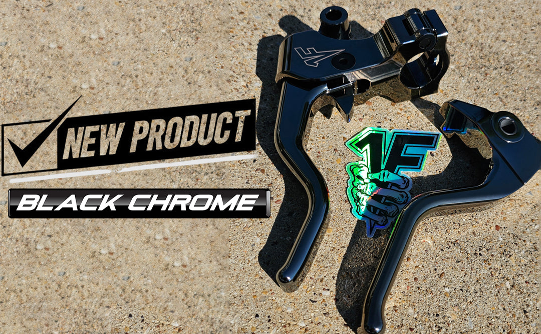 Black Chrome Lever set for Harley Davidson