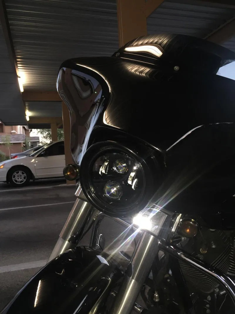 Eagle Lights 7" LED Headlight - Black / Generation II