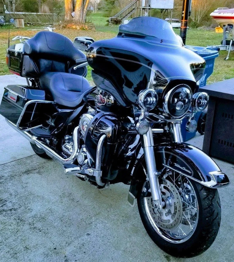Eagle Lights 7" LED Headlight and 4.5" LED Passing Light Kit - Generation I / Black