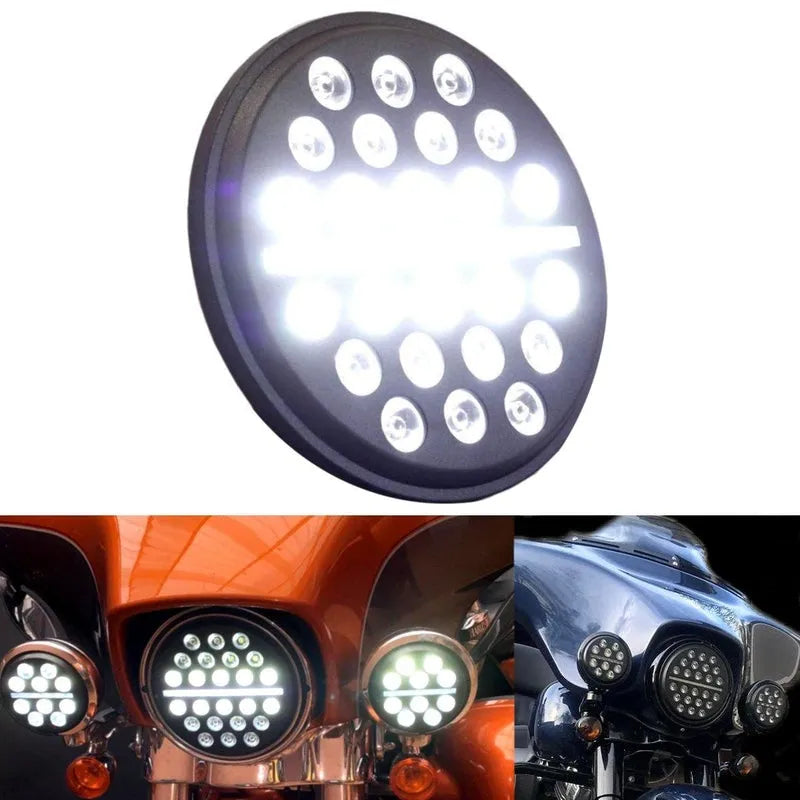 Eagle Lights 7" SLIM LINE Multi LED Projection Headlight - Black