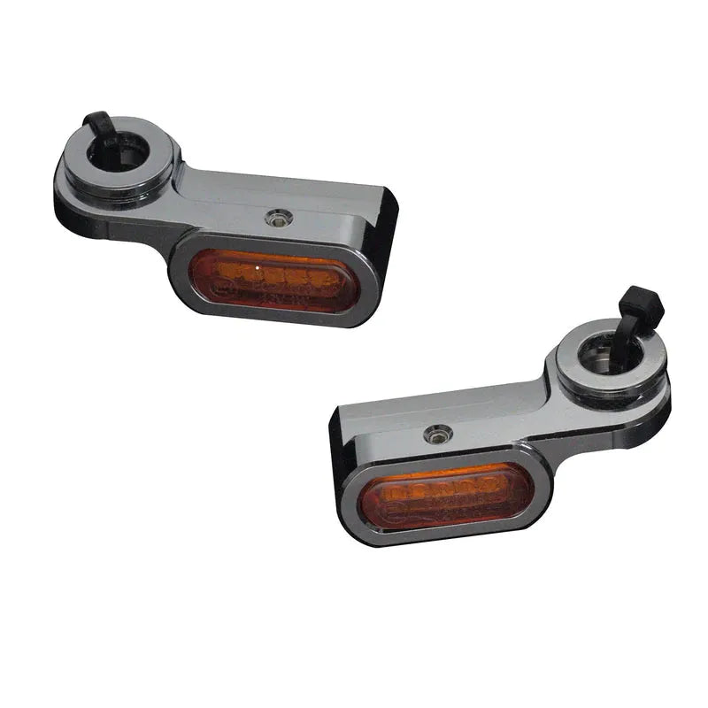 Eagle Lights SLIM LINE Front LED Turn Signals for Harley Davidson Touring Models - 1FNGR, LLC