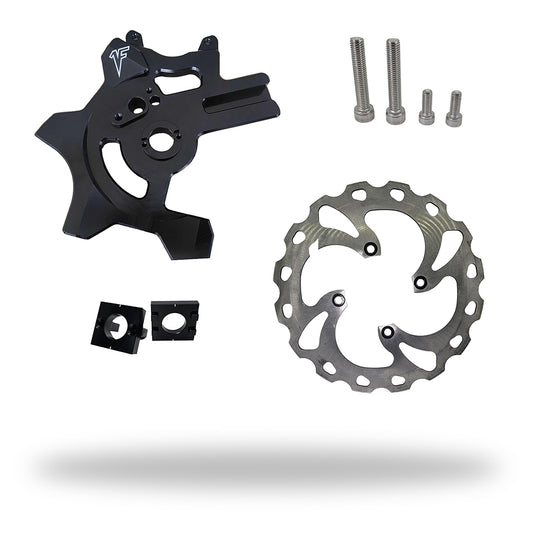 ZX6 Handbrake Bracket w/ 300mm rotor for 2005-2024 | Black