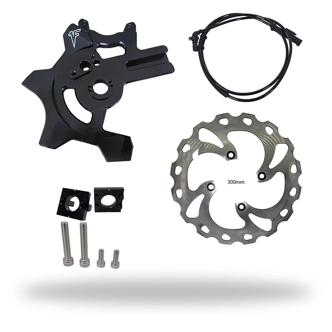 ZX6 Handbrake Bracket w/ 300mm rotor for 2005-2024 | Black