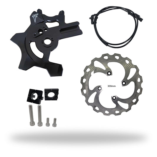 ZX6 Handbrake Bracket w/ 300mm rotor for 2005-2024 | Black