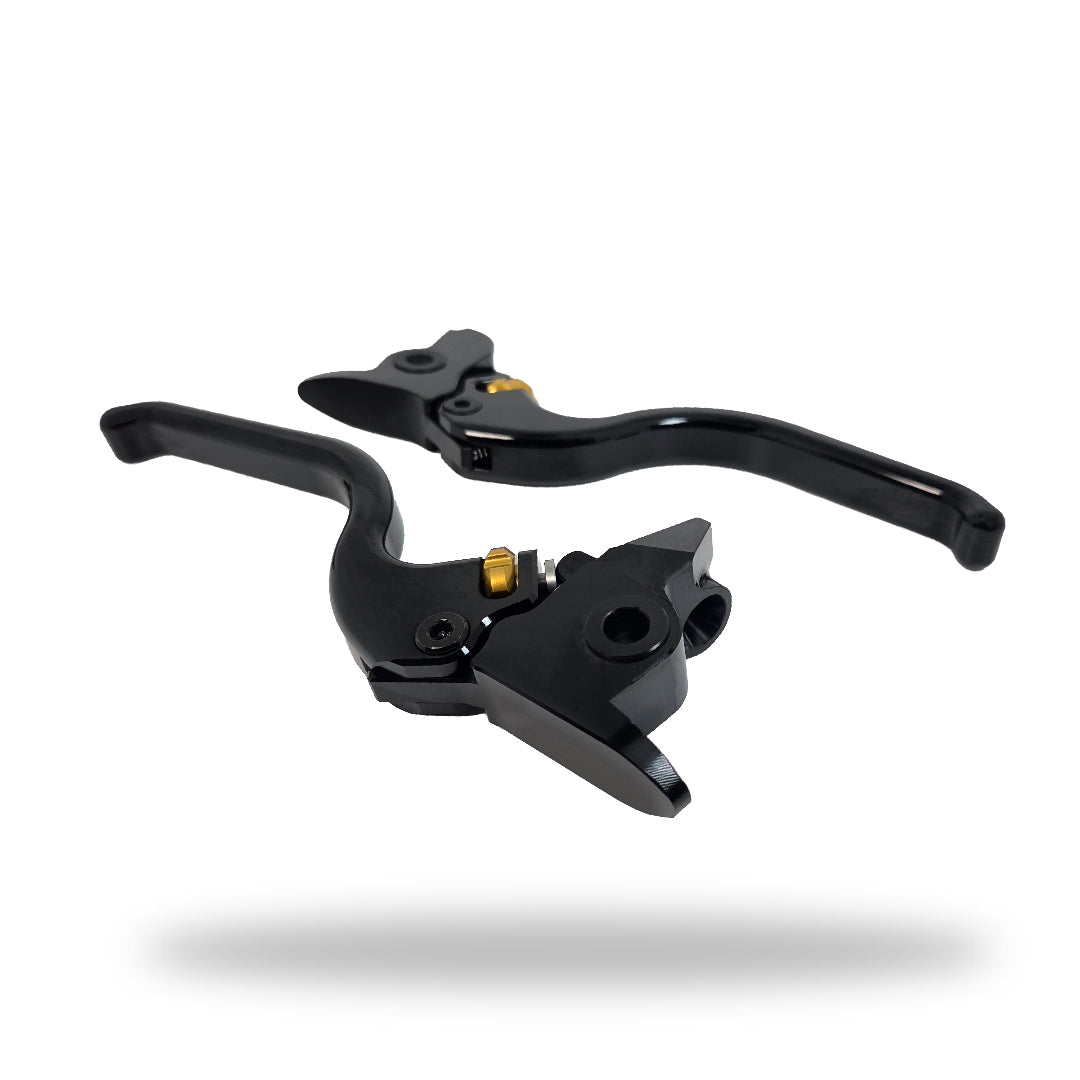 HD Adjustable Touring Levers | 2017 - 20 HD Touring/Bagger Black Anodize