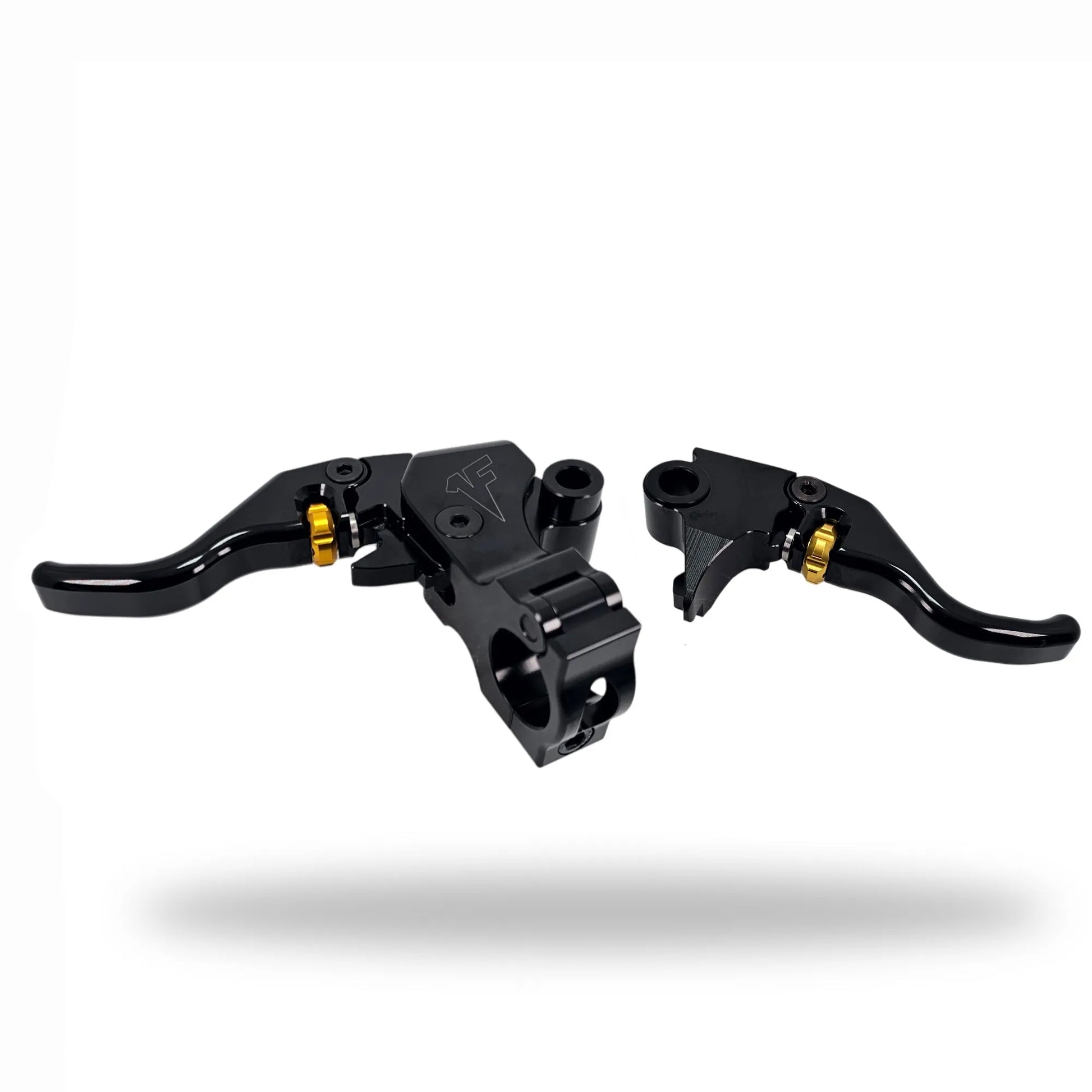 1FNGR Signature Series Adjustable EZ Pull Lever Set for Harley Dyna ...