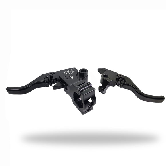 Signature Series Adjustable Easier Pull Clutch + Brake Lever Combo | Black - 2015+ Softail