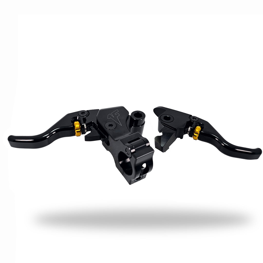 Signature Series Adjustable Easier Pull Clutch + Brake Lever Combo | Black - 2015 - 24 Softail