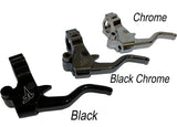 Black Chrome Easier Pull Clutch + Brake Lever Combo | Dyna/Softail