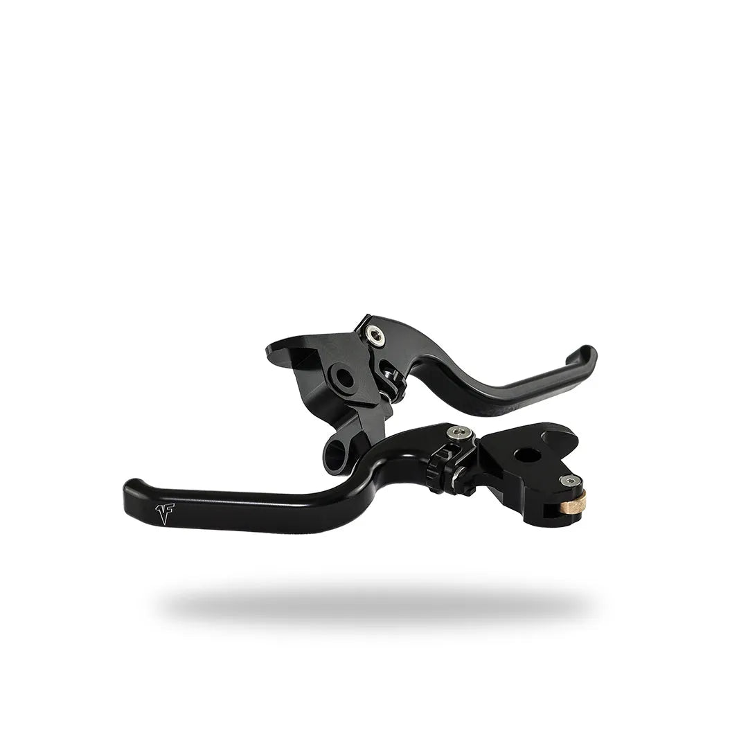 HD Adjustable Touring Levers | 2014 - 16 HD Touring/Bagger Black Anodize - 1FNGR, LLC