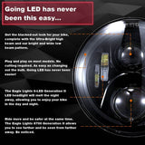 Eagle Lights 7" LED Headlight - Black / Generation II